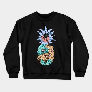 Pineapple Paradise Beach Crewneck Sweatshirt